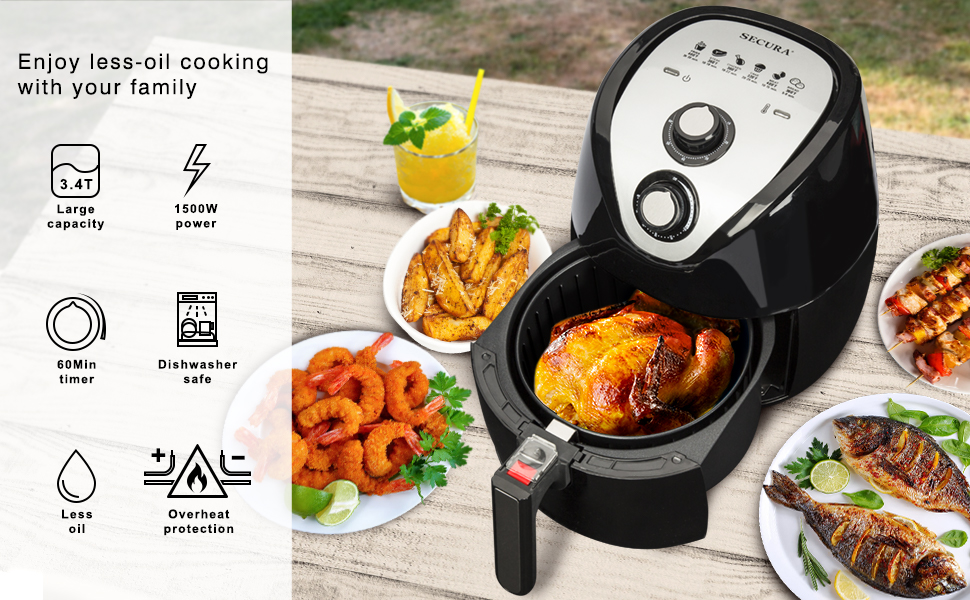 COSORI Small Air Fryer Oven 2.1 Qt, 4-in-1 Mini Airfryer, Bake, Roast,  Reheat, Space-saving & Low-noise, Nonstick and Dishwasher Safe Basket, 30  In-App Recipes, Sticker with 6 Reference Guides, White - Yahoo